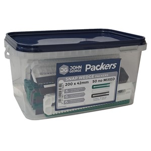 ASSORTED SNAP WEDGES 200 x 42mm MIXED TUB 50