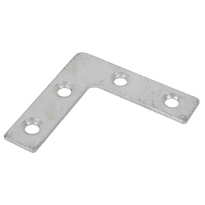 JG 324 CORNER PLATE (4 No) BZP 4" (100mm)