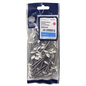 PLASTIC HEADED PINS WHITE (50NO) 30mm