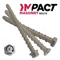 Impact Masonry Bolts - 1000 Hours SST Organic Coating